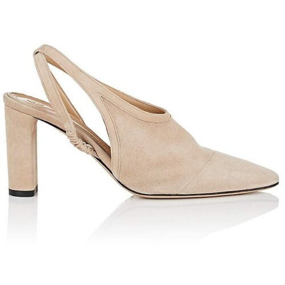 the row camil slingback suede pumps
